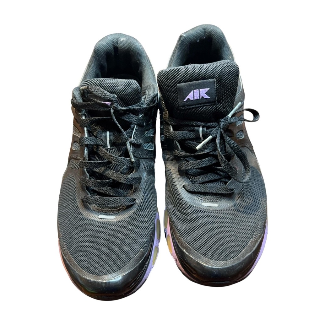 Nike Air Max+ 2010 Shoes Mens Size 11.5 Black Purple Air Running Sneakers‎